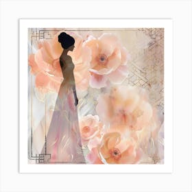 Woman In A Dress 2 Art Print