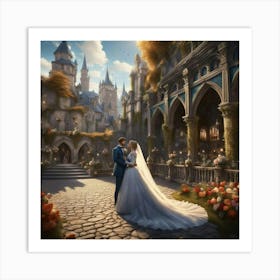 Cinderella Wedding Art Print