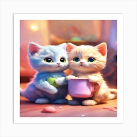 Cute Kittens Art Print