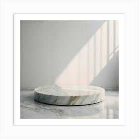 Round Marble Coffee Table 1 Art Print