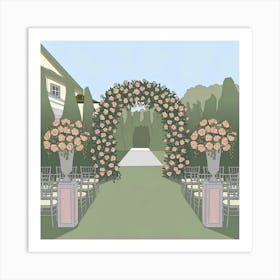 An Illustration Of A Wedding Decor There Uioarwe7tn2y2usxijefqw Um4y0 Phrg60pv Kh1q37a Poster