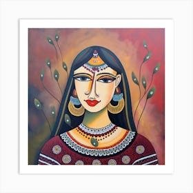 Indian Woman 3 Art Print