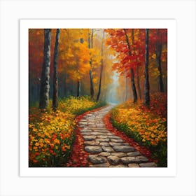 Autumn Path Art Print