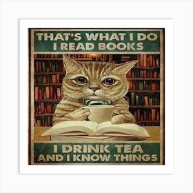 That'S What I Do cat art Art Print