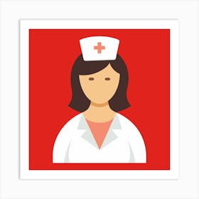 Portrait Of A Nurse Art Print