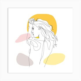 Thank You Portrait Of A Woman Art Print