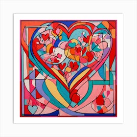 Love and Heart Valentine's Day 1 Art Print