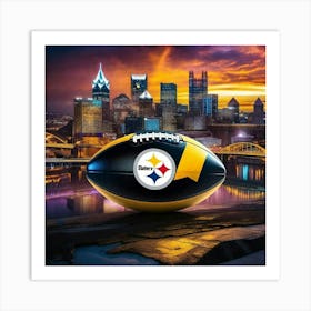 Pittsburgh Steelers Football Art Print