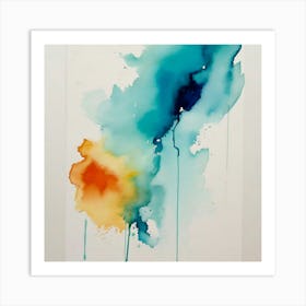 Abstract Watercolor Painting 3 Art Print