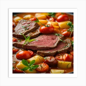 Stew With Beef And Potatoes Art Print