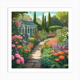 Garden Path 8 Art Print