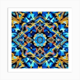 Psychedelic Mandala 34 Art Print