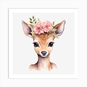 Cute Fawn 2 Art Print