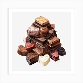 Pile Of Chocolates 2 Art Print