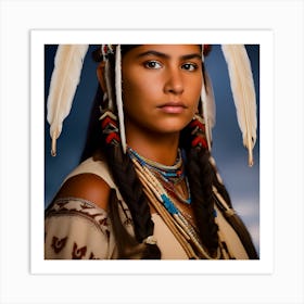 Native American Portrait 1 Art Print