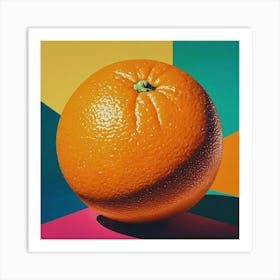 Orange Pop Art Print