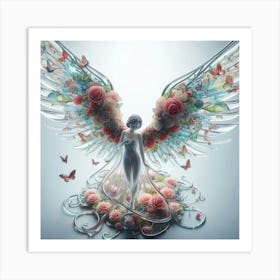 Angel With Wings 3 Art Print