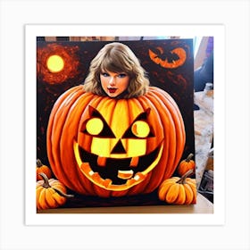 Taylor Swift Pumpkin 4 Art Print