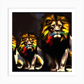 Lion's mane Art Print