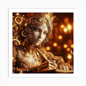 Steampunk Queen Art Print