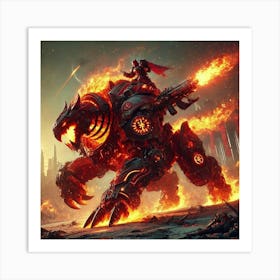 Converted Crimson Warbeast 3 Art Print