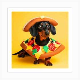 Pizza Puppy Art Print