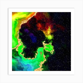 100 Nebulas in Space with Stars Abstract n.074 Art Print