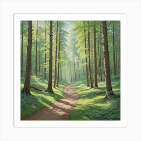 Path In The Woods 12 Art Print