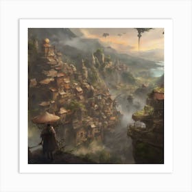 Fantasy City 84 Art Print