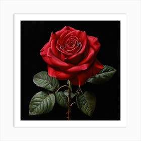 Red Rose 3 Art Print