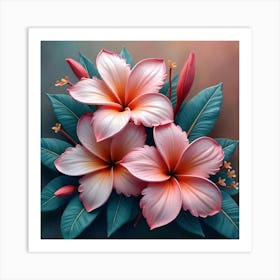 Hawaiian Flowers Art Print