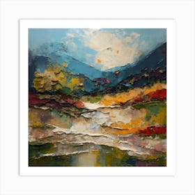 Abstract Landscape Painting 1 Art Print