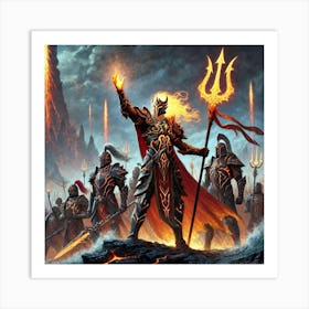 A Scene Depicting The Leadership Of The Commanders Art Print