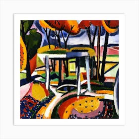 'Garden In Autumn' Art Print