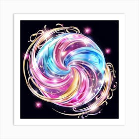 Cosmic Swirl of Radiance Art Print