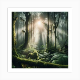 Mossy Forest Art Print