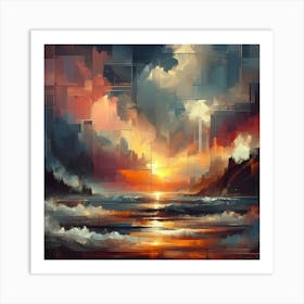 Abstract Horizons 19 Art Print