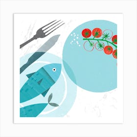 Fish Square Art Print