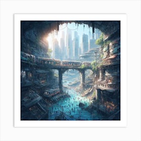 Underground CIty Art Print