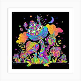 Psychedelic Mushrooms Art Print