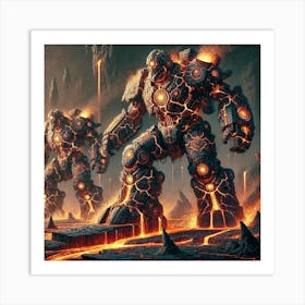 Earthquake Titans Art Print