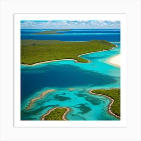 Great Barrier Reef Islands Art Print