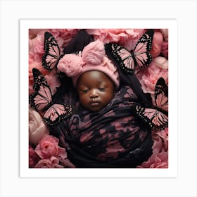 Baby In Pink 1 Art Print