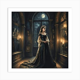 The woman and her past Art Print