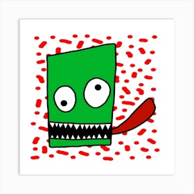 Green Monster 1 Art Print