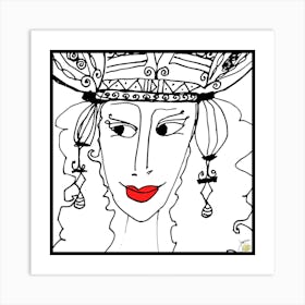 Queens in the Game - no glasses 012.png  by Jessica Stockwell Art Print