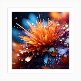 Abstract Flower 1 Art Print