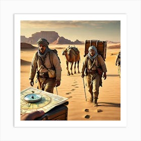 Journey Of The Camels Art Print