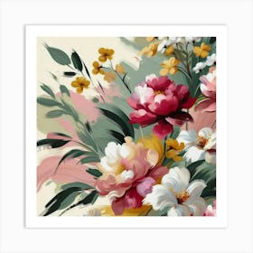 Flowers Painting Art Print