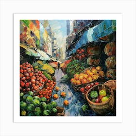 Fruit Market Art Print